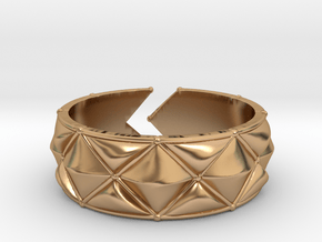 Cushion band ring [sizable ring] in Polished Bronze