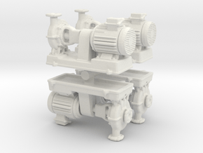 Motor Pump (x4) 1/100 in White Natural Versatile Plastic