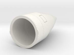 Minutemen III Nose Cone in White Natural Versatile Plastic
