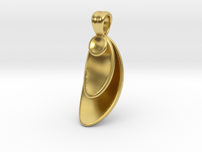 Big trip [pendant] in Polished Brass