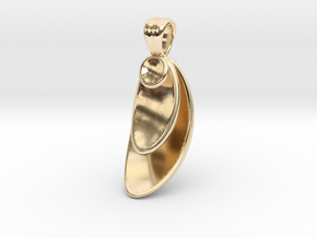 Big trip [pendant] in 14k Gold Plated Brass