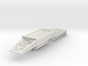 000700 4a Bulk trailer HO in White Natural Versatile Plastic: 1:87 - HO