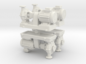 Motor Pump (x4) 1/120 in White Natural Versatile Plastic