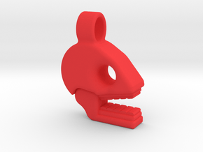 Mictlan pendant in Red Processed Versatile Plastic: Small