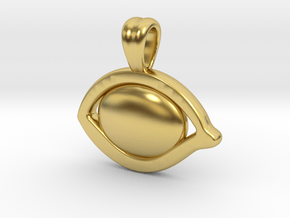 Eye [pendant] in Polished Brass