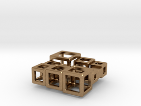 SPSS Cubes 21 in Natural Brass