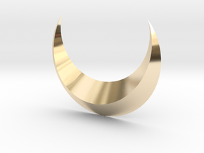 Moon in 14K Yellow Gold