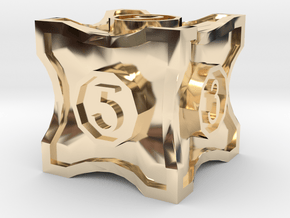 D6 Balanced - Art Deco in 14k Gold Plated Brass