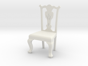 1:24 Chippendale Chair in White Natural Versatile Plastic
