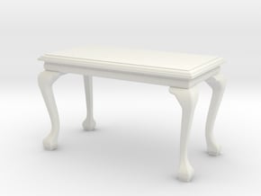1:24 Georgian Table in White Natural Versatile Plastic