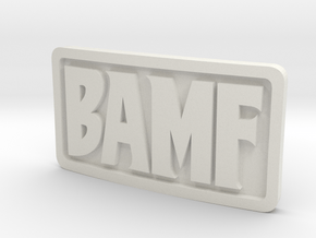 1/3 Scale BAMF Buckle in White Natural Versatile Plastic