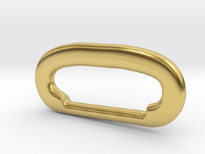 Simple Buckle from Great Shelford in Polished Brass