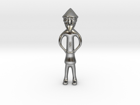 Inch Tall Odin Statuette in Polished Silver