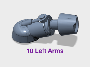 10x Loyal - Adjustable Left Terminator Arms in Tan Fine Detail Plastic