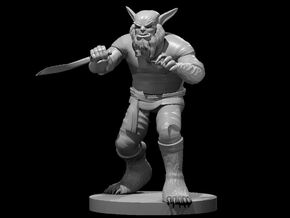 Bugbear Male Monk in Tan Fine Detail Plastic