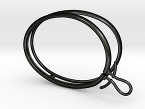 monocle-steel3-L-medium in Matte Black Steel