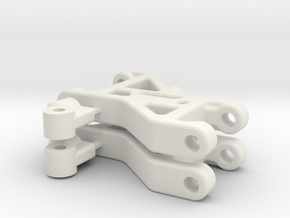 Team Associated RC10DS 8810 front arms only in White Natural Versatile Plastic