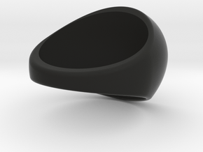 Custom Signet Ring 97 in Black Premium Versatile Plastic
