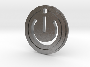 Power Gaming Pendant in Natural Silver