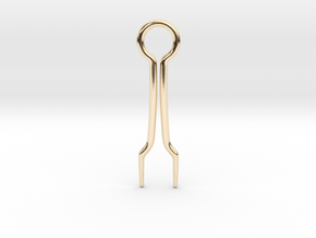 Flat Basic Hairpin in 14k Gold Plated Brass