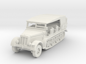 Sdkfz 7 early (covered) 1/76 in White Natural Versatile Plastic