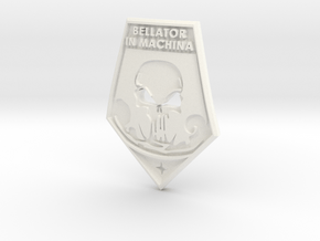 XCOM Badge: BELLATOR IN MACHINA in White Processed Versatile Plastic
