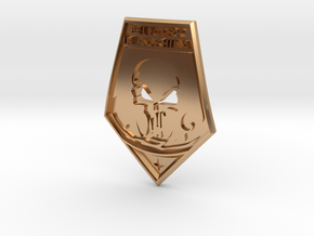 XCOM Badge: BELLATOR IN MACHINA in Polished Bronze