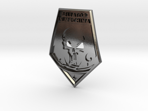 XCOM Badge: BELLATOR IN MACHINA in Polished Silver