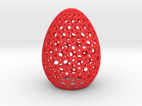 Egg Round1 in Red Processed Versatile Plastic