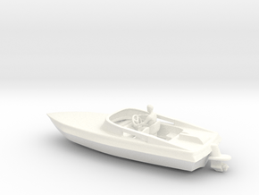 James Bond Live and Let Die Glastron Jet Boat in White Processed Versatile Plastic