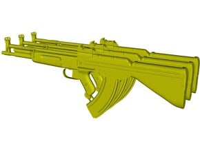1/12 scale German Korobov TKB-408 rifles x 3 in Clear Ultra Fine Detail Plastic