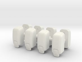 Hand Sanitizer Dispenser (x8) 1/35 in White Natural Versatile Plastic