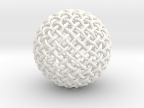 Single Stranded 320 Facet Globe Knot in White Processed Versatile Plastic