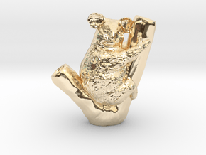 Koala Pendant in 14k Gold Plated Brass