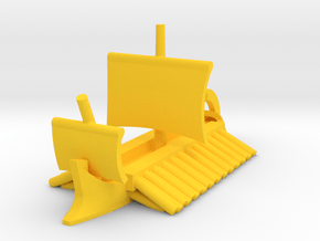 Classical Egyptian Trireme Sailing Game Pieces in Yellow Processed Versatile Plastic: Extra Small