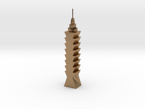 Taipei 101  in Natural Brass