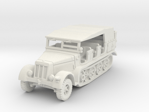 Sdkfz 7 mid (covered) 1/76 in White Natural Versatile Plastic