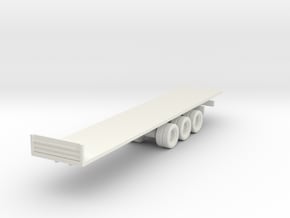 Flatbed Trailer 1/120 in White Natural Versatile Plastic