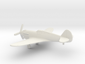 Curtiss P-40 Warhawk in White Natural Versatile Plastic: 1:144