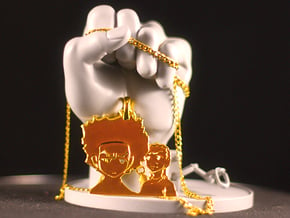 Huey & Riley (The Revolutionary, The Fundraiser) in 14k Gold Plated Brass
