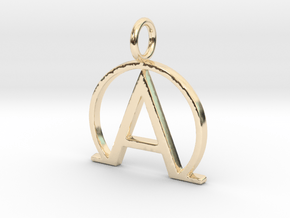 Alpha Omega in 14K Yellow Gold