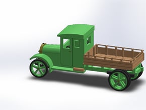 1927 WHITE STAKEBED TRUCK in Tan Fine Detail Plastic