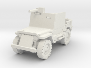 Jeep Willys Armored 1/48 in White Natural Versatile Plastic