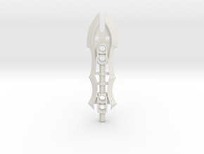 Glatorian Battle Sword for Bionicle in White Natural Versatile Plastic