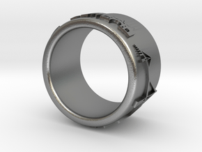 Hamburg Ring 1 in Natural Silver