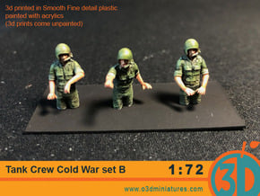 Tank Crew Cold War Set B 1/72 scale in Smooth Fine Detail Plastic