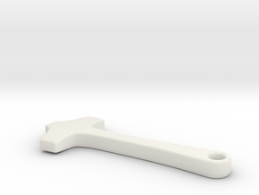Hammer Pendant from Longtown, Cumbria in White Natural Versatile Plastic