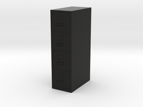 1:24 File Cabinet in Black Premium Versatile Plastic