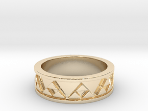 Triforce Ring in 14K Yellow Gold