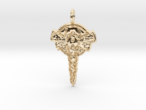 Creator Pendant in 14K Yellow Gold